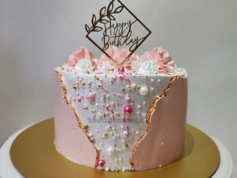 39 Cake design Ideas 2021  Soft Pink 18th Birthday for Girl