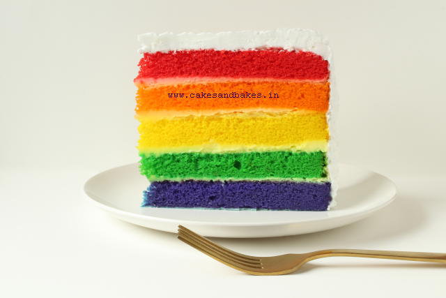 Rainbow theme cake in kolkata