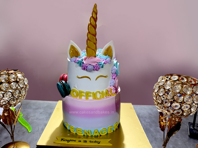 Unicorn Fondant Birthday cake topper set with Gold painted horn and set of  8 Fondant Clouds | Unicorn birthday cake, Fondant cakes birthday, Cake