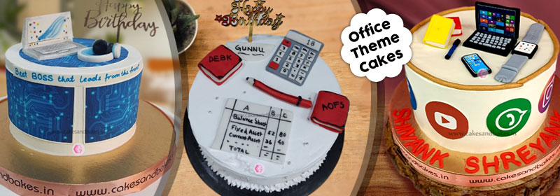 Order Work From Home Themed Cake Online From Varushi Cake QueenKharar
