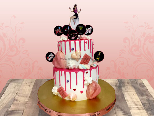 bachelorette party theme cake