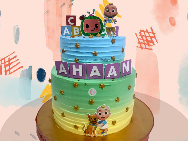 CoComelon Playdate Cake-sonthuy.vn